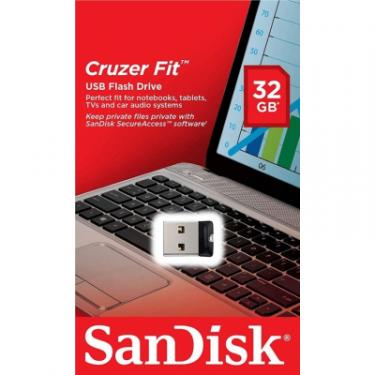 USB флеш накопитель SanDisk 32GB Cruzer Fit USB 2.0 Фото 3