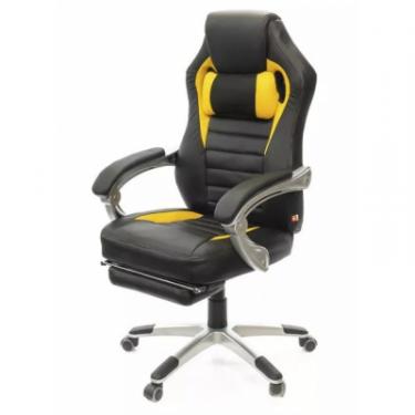Кресло игровое Аклас Стрендж PL SR Черное с желтым Фото