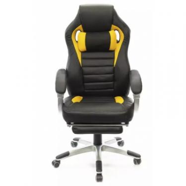 Кресло игровое Аклас Стрендж PL SR Черное с желтым Фото 1