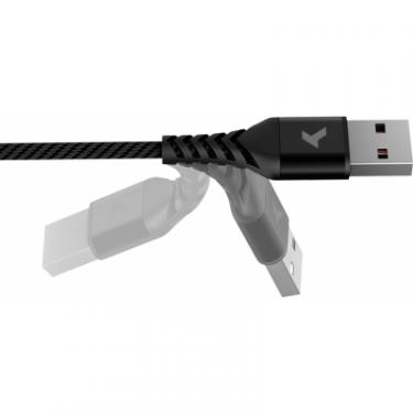 Дата кабель Pixus USB 2.0 AM to Type-C 1.0m Flex Black Фото 2