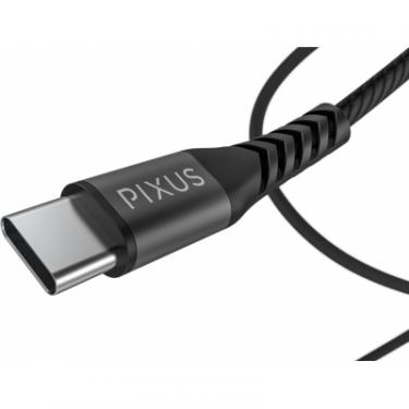 Дата кабель Pixus USB 2.0 AM to Type-C 1.0m Flex Black Фото 4