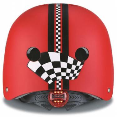 Шлем Globber с фнариком (XS/S) Гонки красный Фото 1