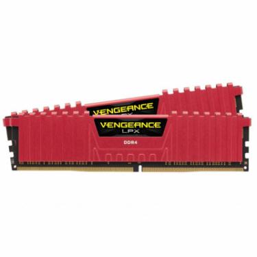 Модуль памяти для компьютера Corsair DDR4 32GB (2x16GB) 2666 MHz Vengeance LPX Red Фото 1