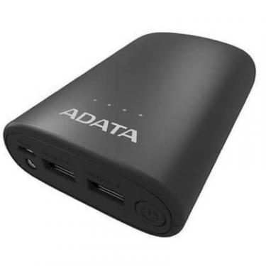 Батарея универсальная ADATA P10050V Black (10050mAh, out 2*5V*2,4A max, cable Фото 1