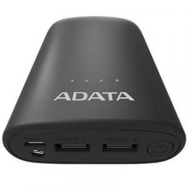 Батарея универсальная ADATA P10050V Black (10050mAh, out 2*5V*2,4A max, cable Фото 3