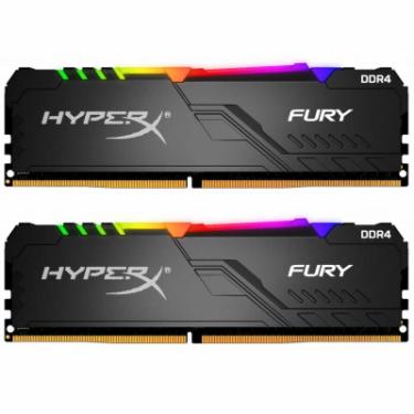 Модуль памяти для компьютера Kingston Fury (ex.HyperX) DDR4 32GB (2x16GB) 3466 MHz HyperX FURY RGB Фото