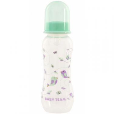 Бутылочка для кормления Baby Team с силиконовой соской 250 мл мятная Фото