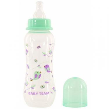Бутылочка для кормления Baby Team с силиконовой соской 250 мл мятная Фото 1
