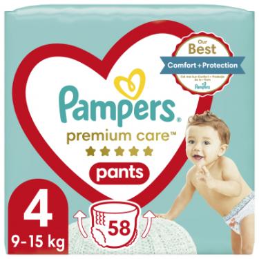 Подгузники Pampers Premium Care Pants Maxi Размер 4 (9-15 кг), 58 шт Фото