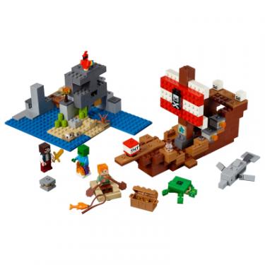 Конструктор LEGO MINECRAFT Приключения на пиратском корабле 386 дет Фото 1