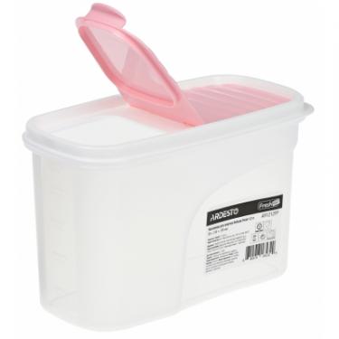 Емкость для сыпучих продуктов Ardesto Fresh 1.2 л Pink Фото 1