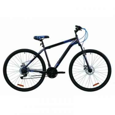 Велосипед Discovery 29" RIDER AM DD рама-21" St 2020 серо-черный с син Фото