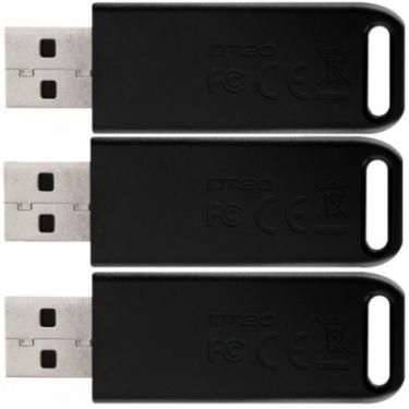 USB флеш накопитель Kingston 3x64GB DataTraveler 20 USB 2.0 Фото 1