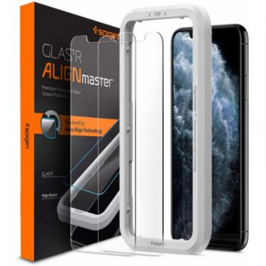 Стекло защитное Spigen iPhone 11 Pro/XS/X AlignMaster Glas tR, 2 pack Фото
