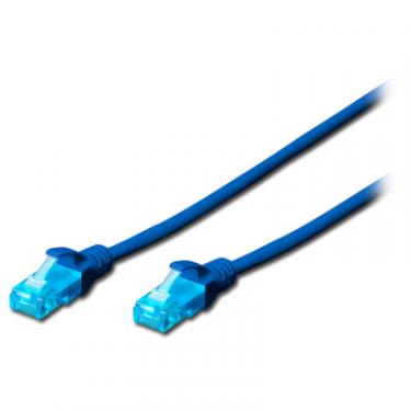 Патч-корд Digitus 3м, UTP, cat.5e, AWG 26/7, CCA, PVC, blue Фото
