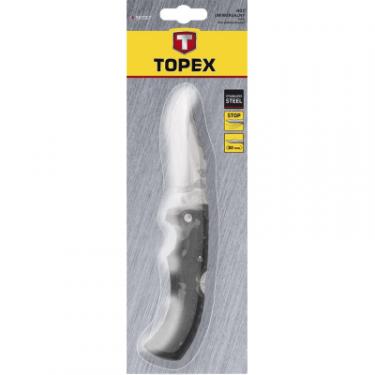 Нож Topex унiверсальний, лезо 100 мм, складний Фото 1