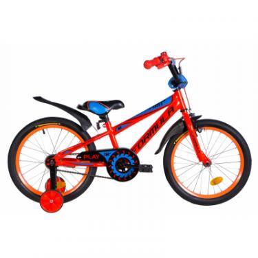 Детский велосипед Formula 18" SPORT рама-9,5" St 2020 оранжево-синий с черны Фото