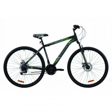 Велосипед Discovery 29" RIDER AM DD рама-19" St 2020 черно-серый с зел Фото