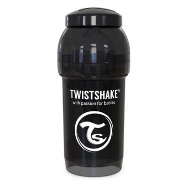 Бутылочка для кормления Twistshake антиколиковая 180 мл, черная Фото