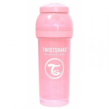 Бутылочка для кормления Twistshake антиколиковая 260 мл, светло-розовая Фото