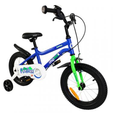 Детский велосипед Royal Baby Chipmunk MK 14" Official UA Синий Фото