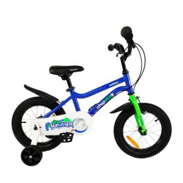 Детский велосипед Royal Baby Chipmunk MK 14" Official UA Синий Фото 1