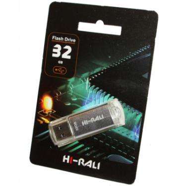 USB флеш накопитель Hi-Rali 32GB Rocket Series Silver USB 2.0 Фото