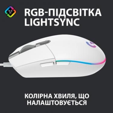 Мышка Logitech G102 Lightsync White Фото 1