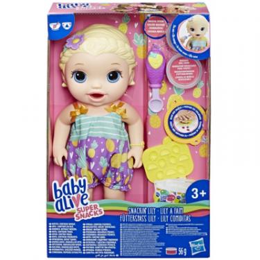 Кукла Hasbro Baby Alive Малышка Блондинка и Снеки Фото