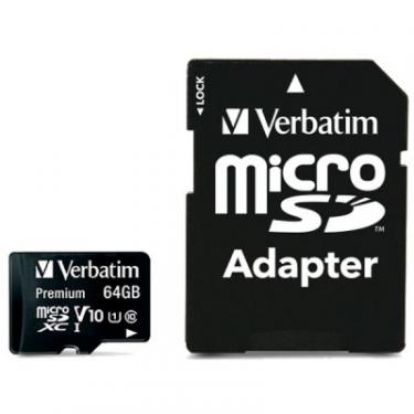 Карта памяти Verbatim 64GB microSDHC Class 10 Фото