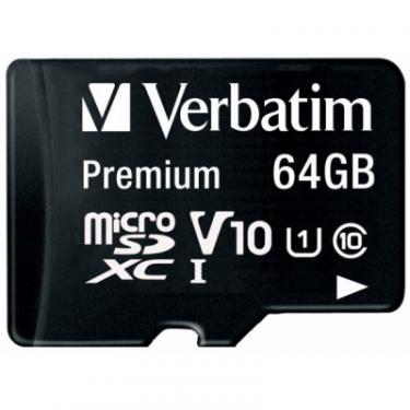 Карта памяти Verbatim 64GB microSDHC Class 10 Фото 1