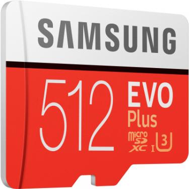 Карта памяти Samsung 512GB microSD class 10 UHS-I U3 Evo Plus V2 Фото 3