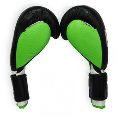 Боксерские перчатки Thor Typhoon 10oz Black/Green/White Фото 1