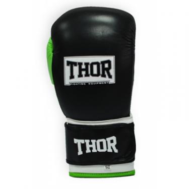 Боксерские перчатки Thor Typhoon 10oz Black/Green/White Фото 2