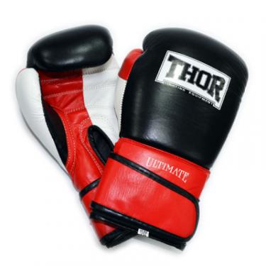 Боксерские перчатки Thor Ultimate 12oz Black/White/Red Фото