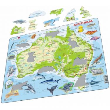 Пазл Larsen рамка-вкладыш Карта Австралии - животный мир Фото 1