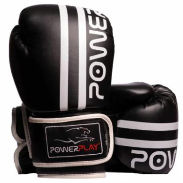 Боксерские перчатки PowerPlay 3010 14oz Black/White Фото
