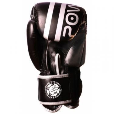 Боксерские перчатки PowerPlay 3010 14oz Black/White Фото 2