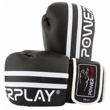 Боксерские перчатки PowerPlay 3010 14oz Black/White Фото 6
