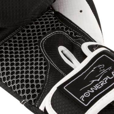 Боксерские перчатки PowerPlay 3011 14oz Black/White Фото 4