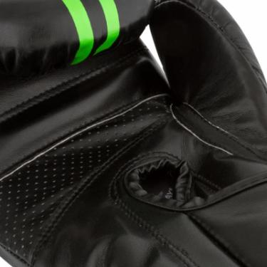 Боксерские перчатки PowerPlay 3016 16oz Black/Green Фото 2