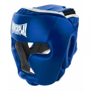Боксерский шлем PowerPlay 3068 XS Blue/White Фото