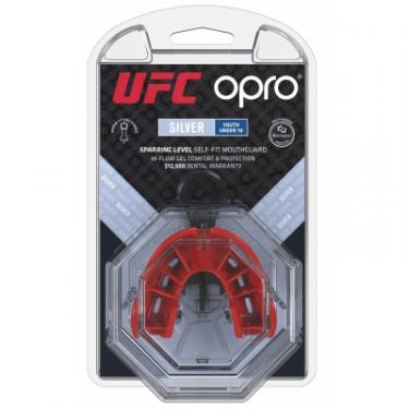Капа Opro Junior Silver UFC Hologram Black/Red Фото 5