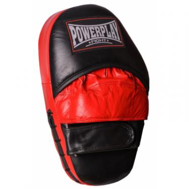 Лапы боксерские PowerPlay 3063 Leath Black/Red Фото 3