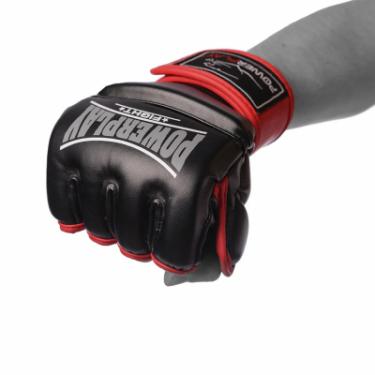 Перчатки для MMA PowerPlay 3058 S Black/Red Фото 2