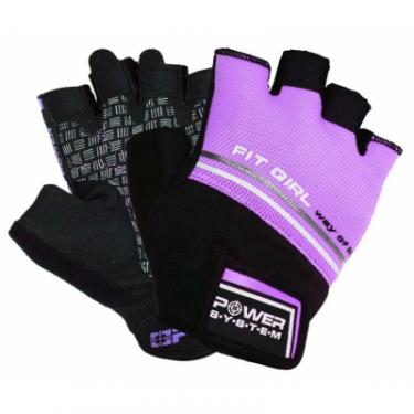 Перчатки для фитнеса Power System Fit Girl Evo PS-2920 M Purple Фото