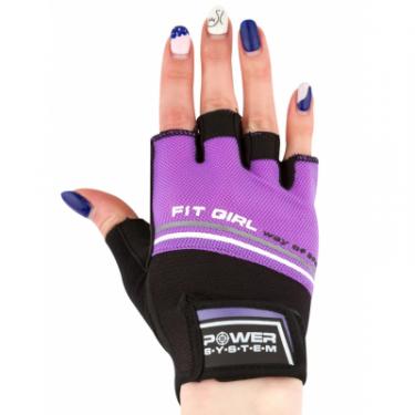 Перчатки для фитнеса Power System Fit Girl Evo PS-2920 M Purple Фото 1