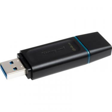 USB флеш накопитель Kingston 64GB DataTraveler Exodia Black/Teal USB 3.2 Фото 3