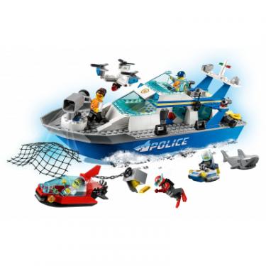 Конструктор LEGO City Police Полицейская патрульная лодка 276 детал Фото 2