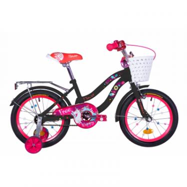 Детский велосипед Formula 16" FLOWER рама-10" 2020 Black/Pink Фото
